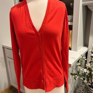 LOFT Red Cardigan